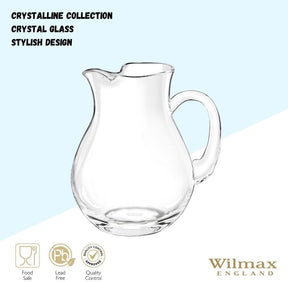 Wilmax Karaffe mit 6 Gläsern Kristallglas Set WL-888370/1C-888022/A6