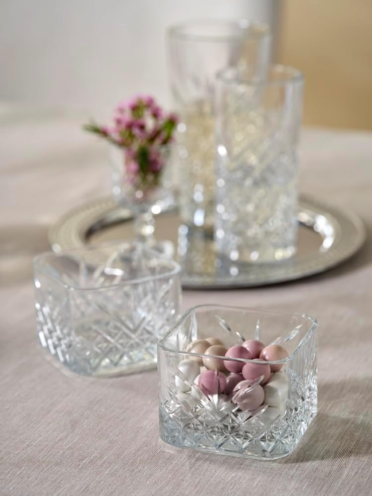 Pasabahce Timeless Stapelbare Glasschale 235 ml (7 3/4 oz) - 4-teiliges Set