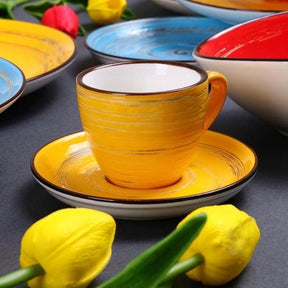 Wilmax Tasse 190 ml Gelb Porzellan
