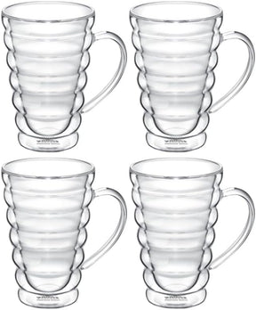 Wilmax Doppelwandglas Becher 250 ml 4er Set WL-888423/A4