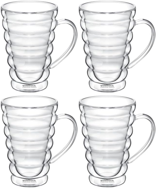 Wilmax Doppelwandglas Becher 250 ml 4er Set WL-888423/A4