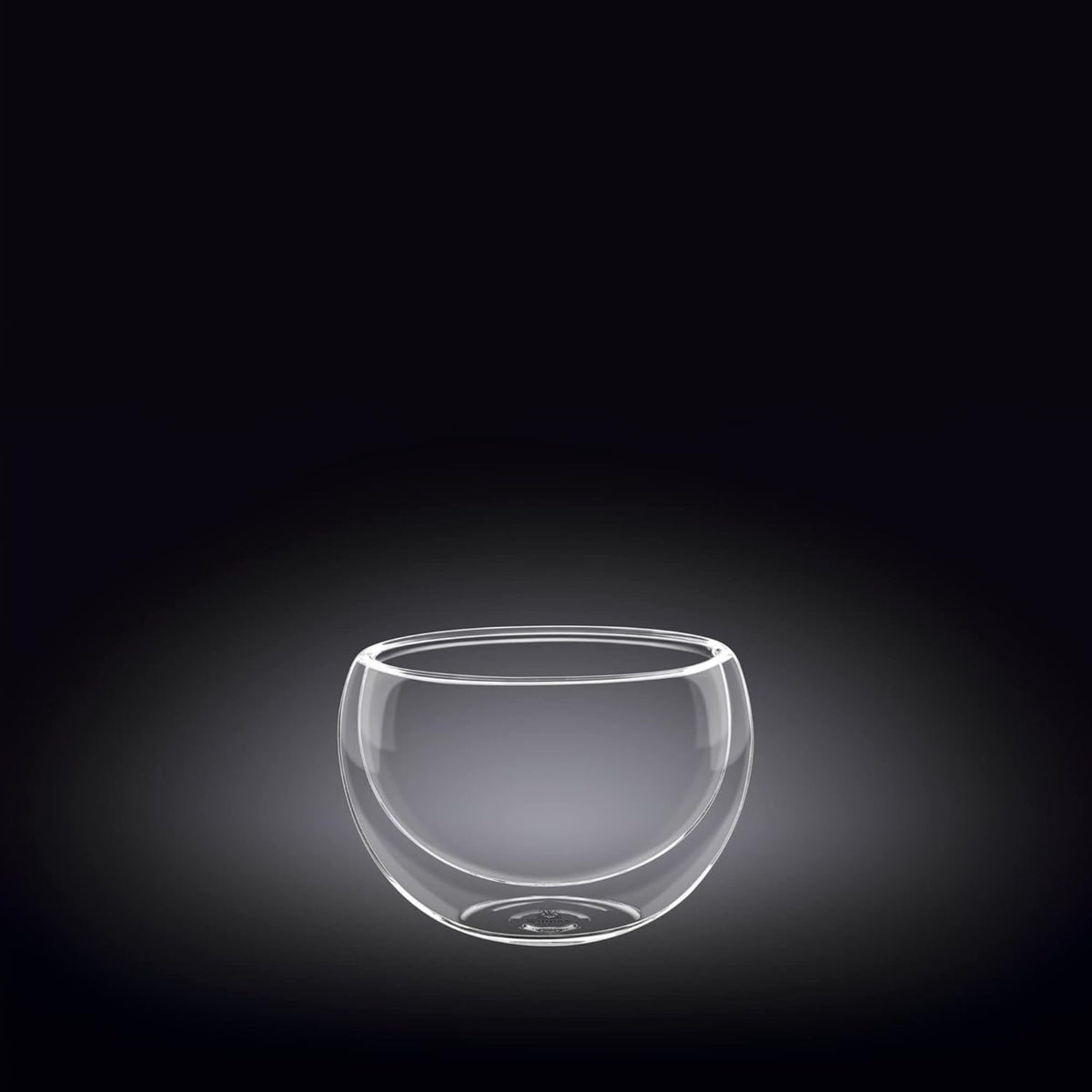 Wilmax Doppelwandige Glasschale 250 ml Transparent WL-888755/A