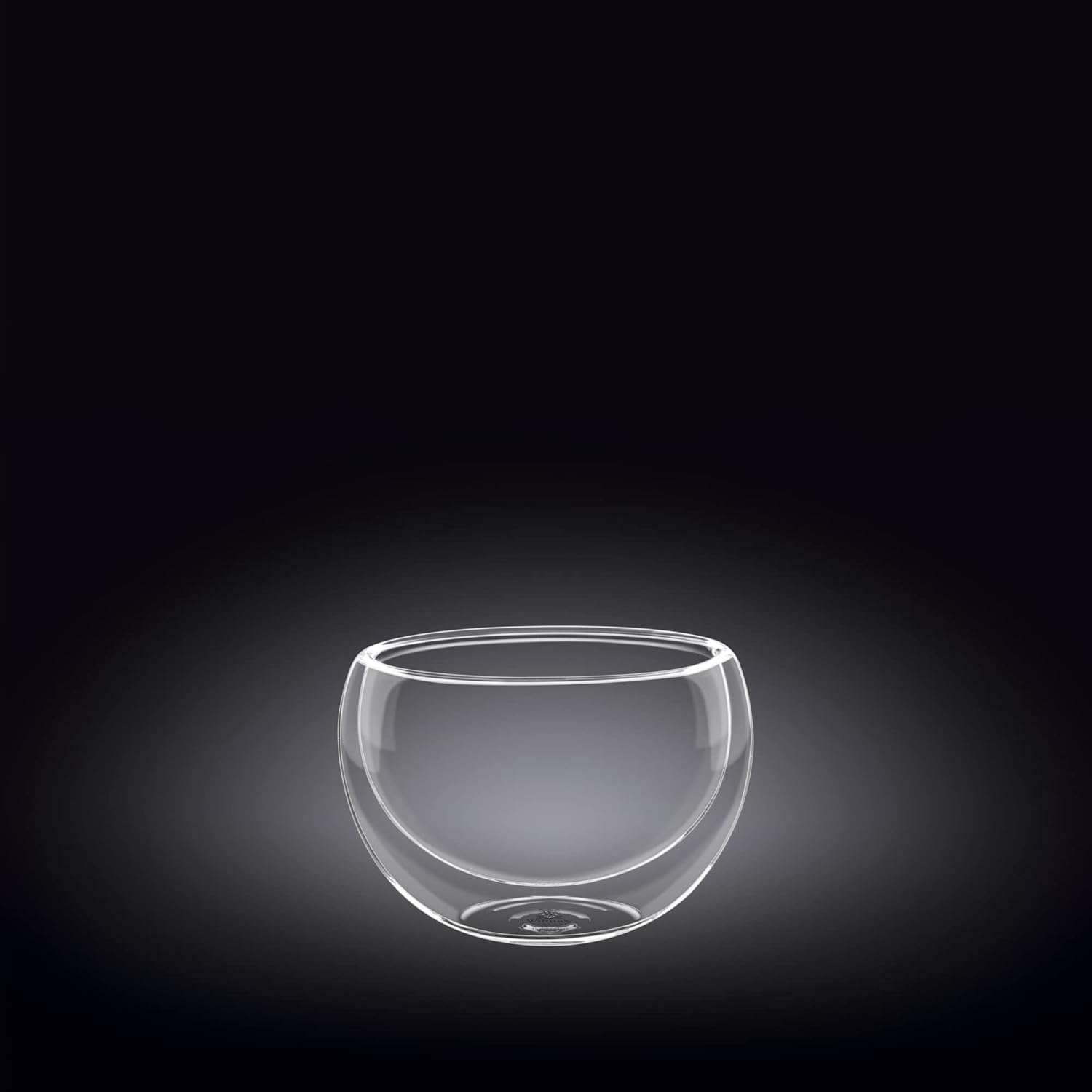 Wilmax Doppelwandige Glasschale 250 ml Transparent WL-888755/A