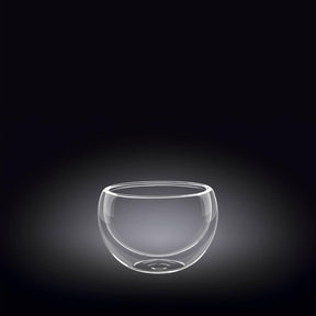 Wilmax Doppelwandige Glasschale 250 ml Transparent WL-888755/A
