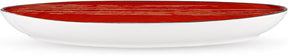 Wilmax Servierplatte 33x24,5 cm Rot Porzellan WL-668242/A