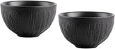 Wilmax Schüssel Lotus Schwarz 250 ml 2er Set WL-664115/A2