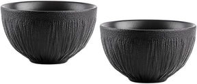 Wilmax Schüssel Lotus Schwarz 250 ml 2er Set WL-664115/A2