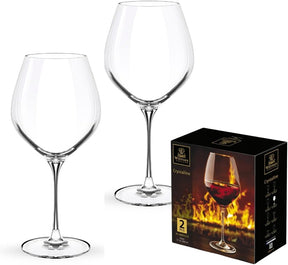 Wilmax Chardonnay Weinglas 800 ml Kristallglas Transparent 2er Set WL-888054/2C