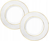 Wilmax Teller 18 cm Weiß Goldrand Porzellan 2er Set WL-880102101/A2