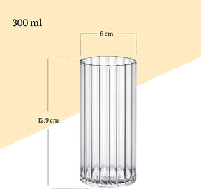 Wilmax Glas 350 ml Borosilikatglas Transparent WL-888626/A