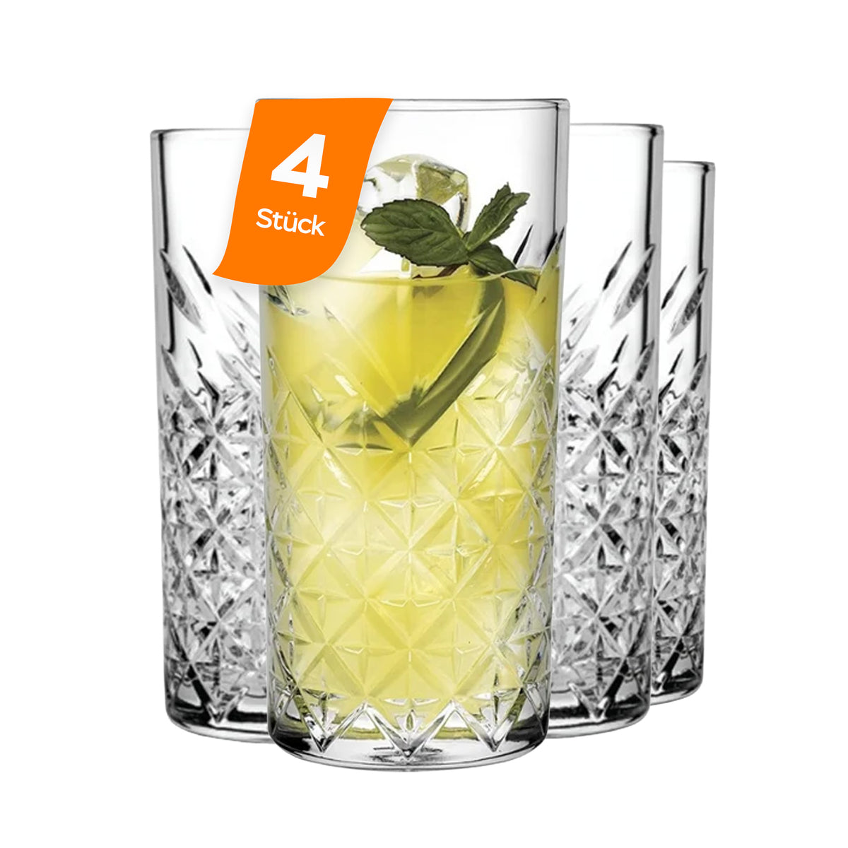 Pasabahce Timeless Longdrinkgläser, 450 ml