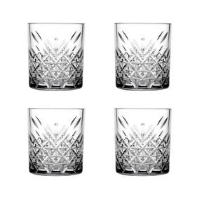 Pasabahce Timeless Klassisches Whiskygläser – 4er Set, 205 ml