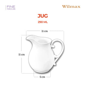 Wilmax Sahnekännchen 290 ml Weiß Porzellan WL-995041/A