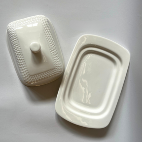 Wilmax Butterdose mit Deckel 18.5x12.5x7.5 cm Porzellan WL-880101601/A