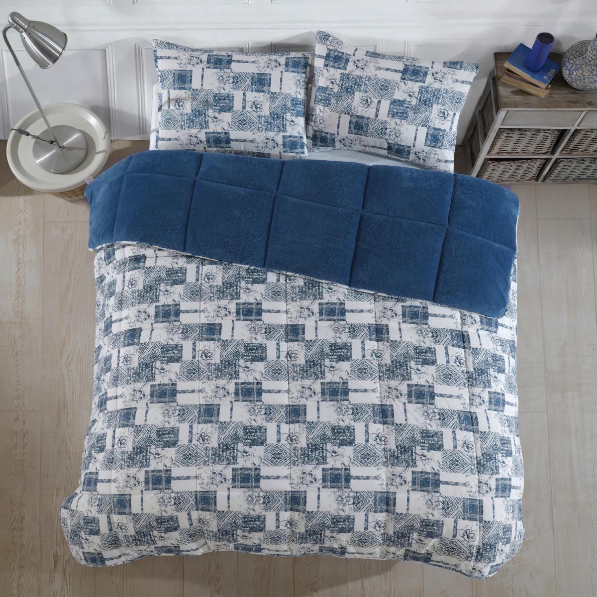 Einzelne Wellsoft Steppdecke mit doppelseitigem Kissenbezug 155X220 cm Steppdecke