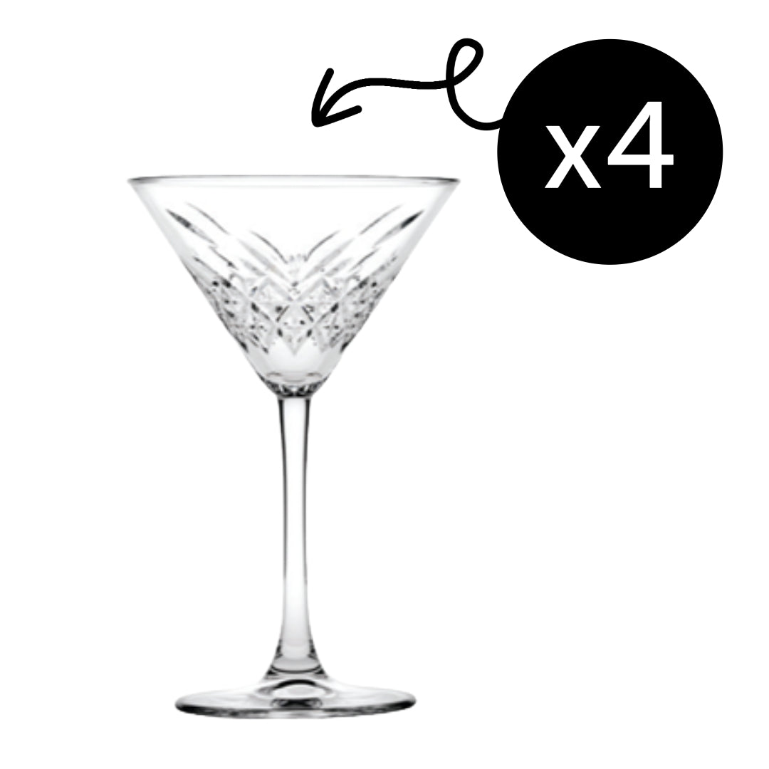 Pasabahce Timeless Martinigläser – 4er-Set, 230 ml