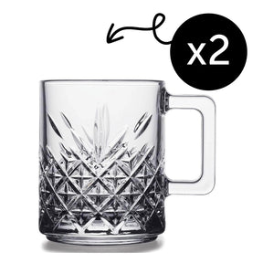 Pasabahce Timeless Mug mit Henkel - 2er Set