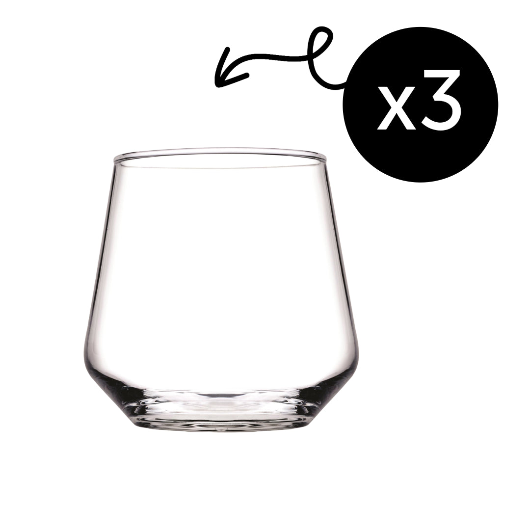 Pasabahce Allegra Whiskygläser – 3er Set, 345 ml