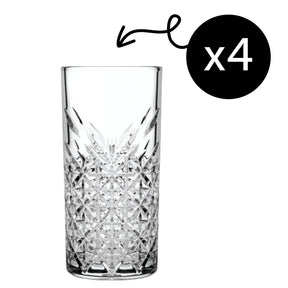 Pasabahce Timeless Longdrinkgläser - 4er-Set, 450 ml