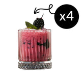 Pasabahce Elysia Whiskyglas 355 ml-11 3/4 oz, Kristall-Design, 4er Set