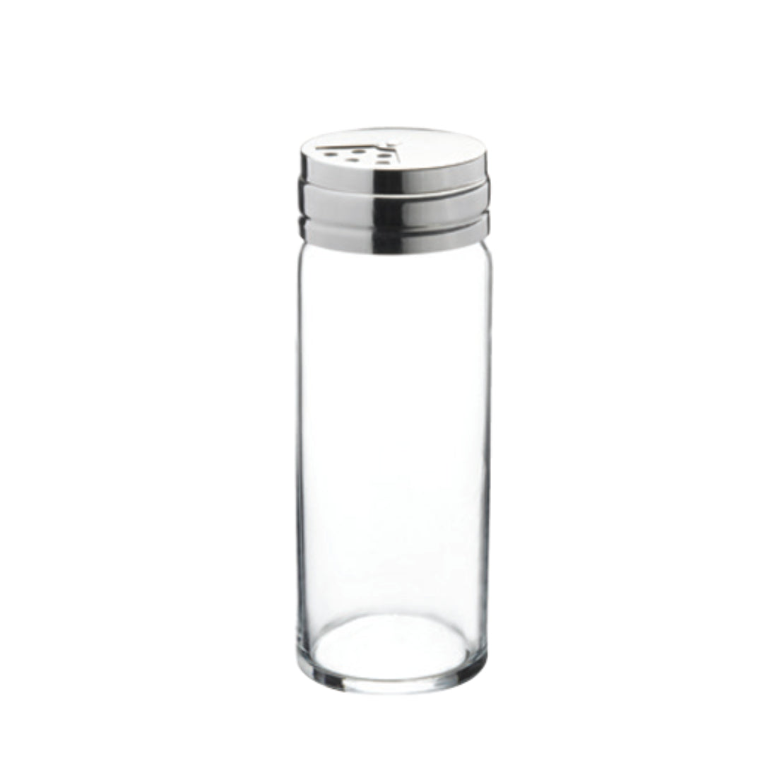 Pasabahce Basic 2er Salz- & Pfefferstreuer 240 ml – Glasbehälter mit Edelstahldeckel