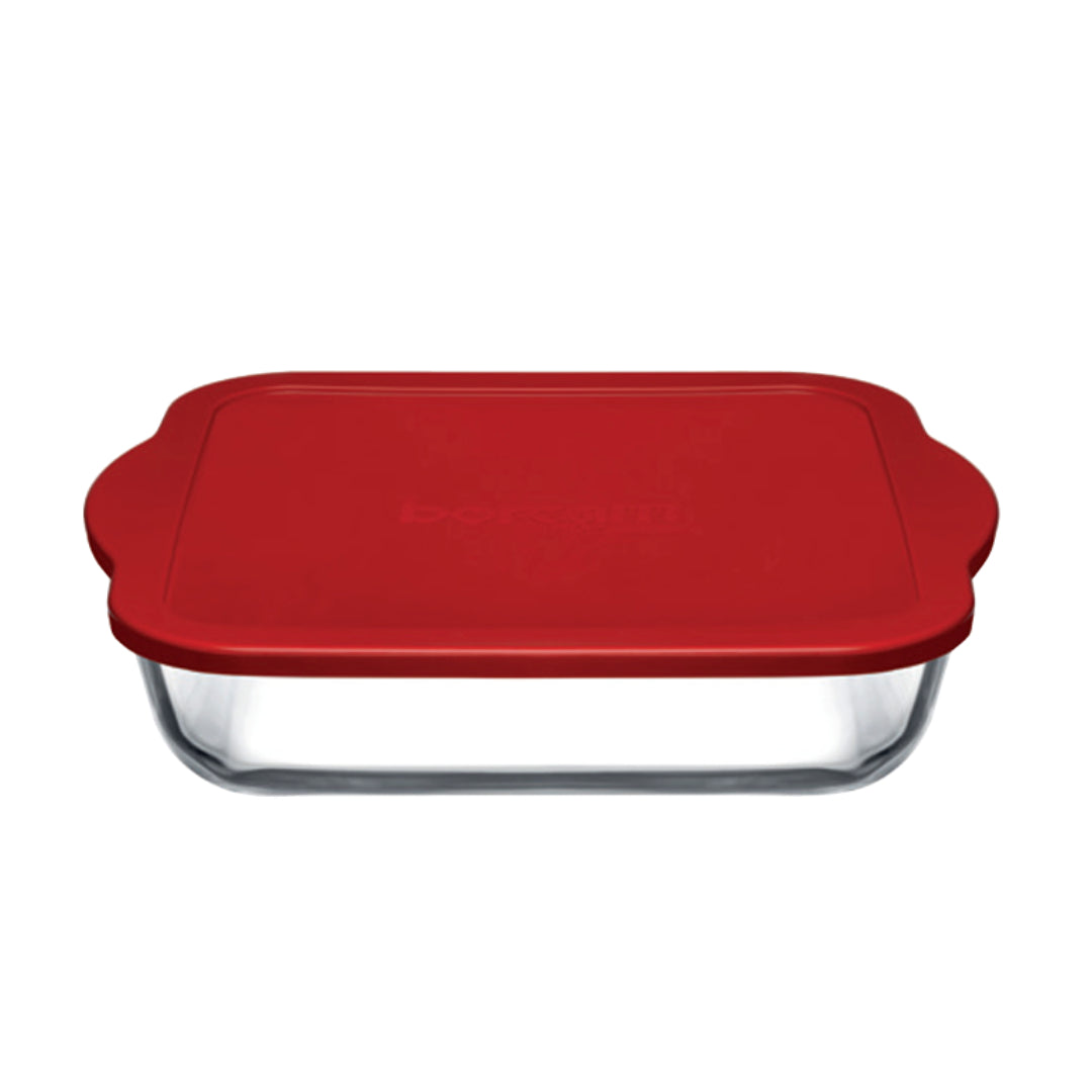 Pasabahce BORCAM BAKE & KEEP Stapelbare Ofenform - Quadratische Auflaufform, 1950 ml