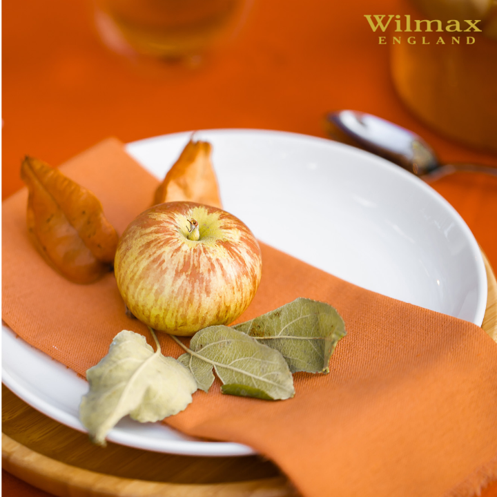 Wilmax Dessertteller 18 cm aus Porzellan, Weiß