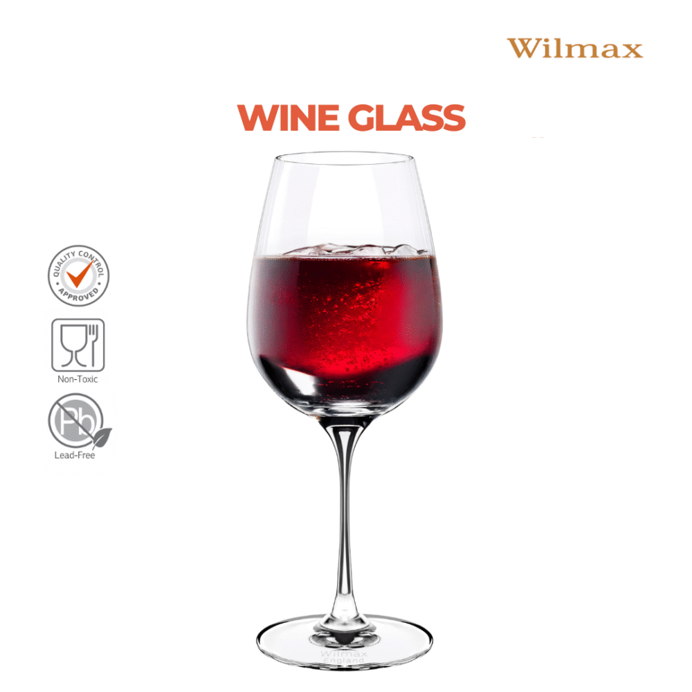 Wilmax Weinglas 580 ml Kristallglas Transparent 2er Set WL-888034/2C