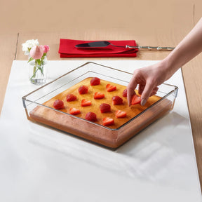 Pasabahce Borcam Auflaufform Set 2-tlg. - Glas, quadratisch, 2,4 L + 4,1 L