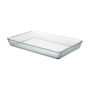 Pasabahce Borcam Backform Set 2-tlg. - Glas, flach, rechteckig, 2,9 L + 1 L