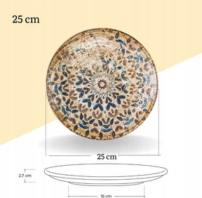Wilmax Teller 25 cm Mehrfarbig Porzellan 2er Set WL-671905/A2