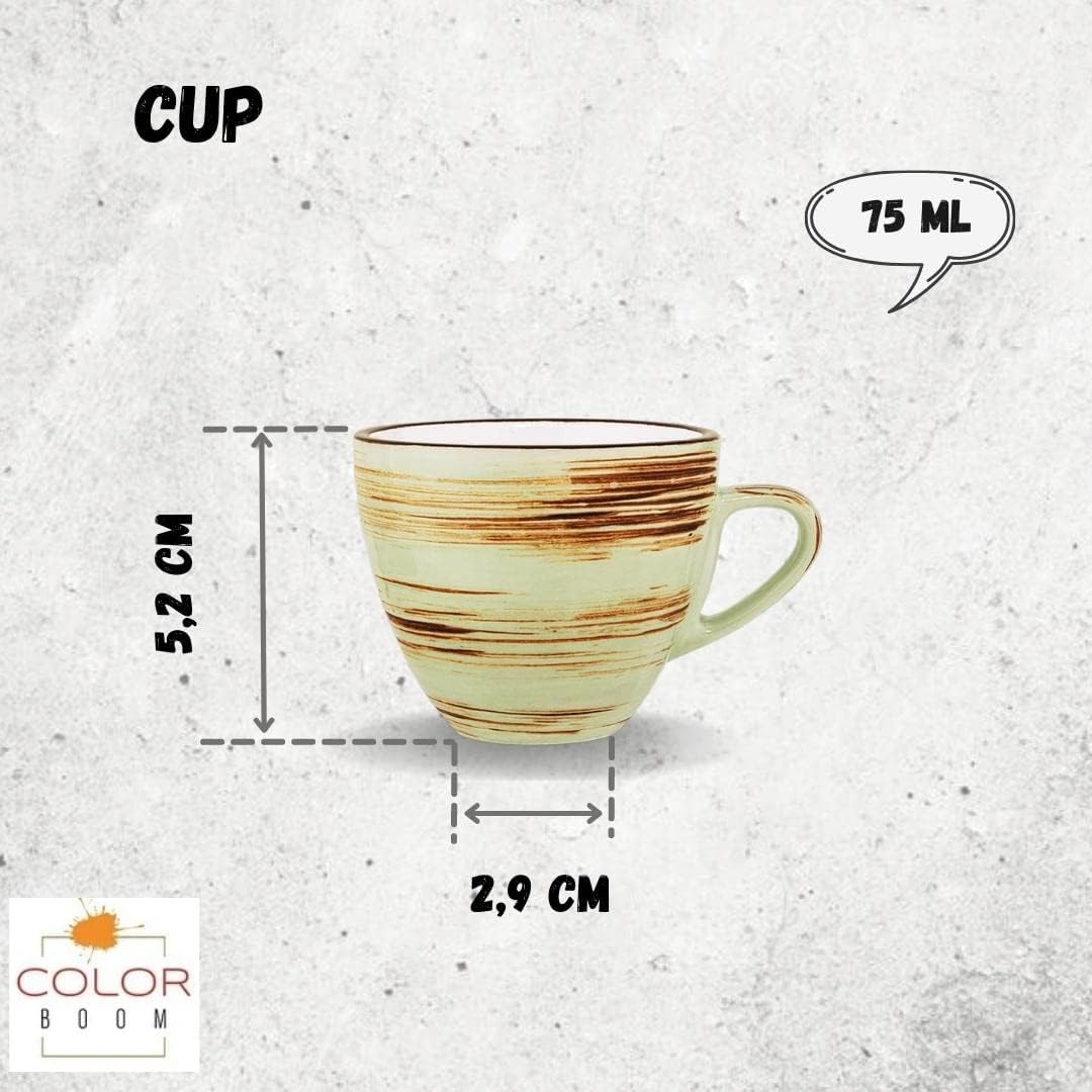 Wilmax Espressotasse 75 ml Pistazie Porzellan