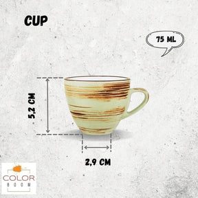 Wilmax Espressotasse 75 ml Pistazie Porzellan