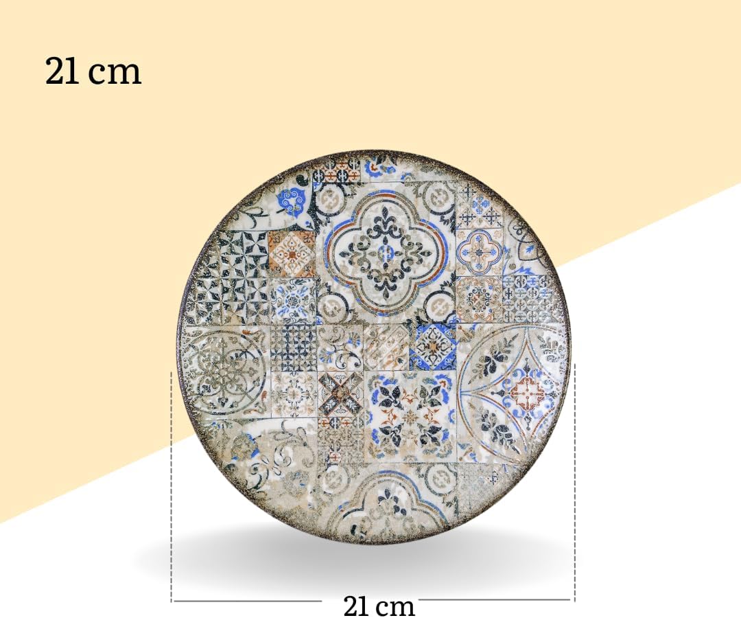 Wilmax Teller 21 cm Mehrfarbig Porzellan WL-671303/A