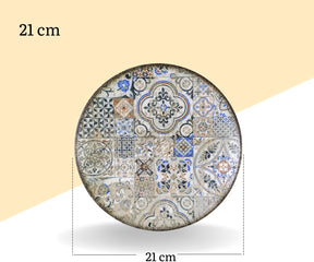 Wilmax Teller 21 cm Mehrfarbig Porzellan WL-671303/A
