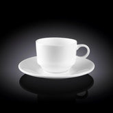 Wilmax Kaffeetassen mit Untertassen 6er Set 140 ml WL-993039/6C