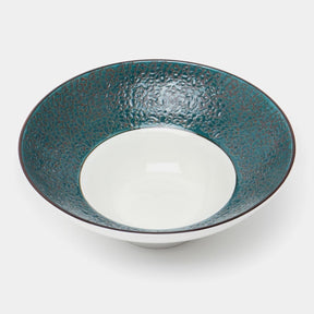 Wilmax Tiefer Teller 22,5 cm 1100 ml Grün Porzellan WL-667523/A