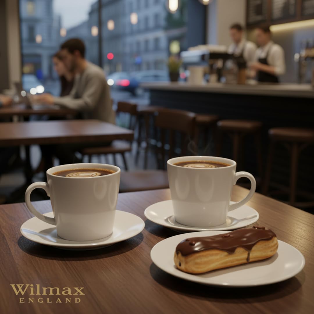Wilmax Tasse 280 ml Porzellan Weiß 6er Set WL-993101/A6