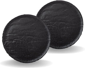 Wilmax Runder Teller 25 cm 2er Set SlateStone Schwarz WL-661126/A2
