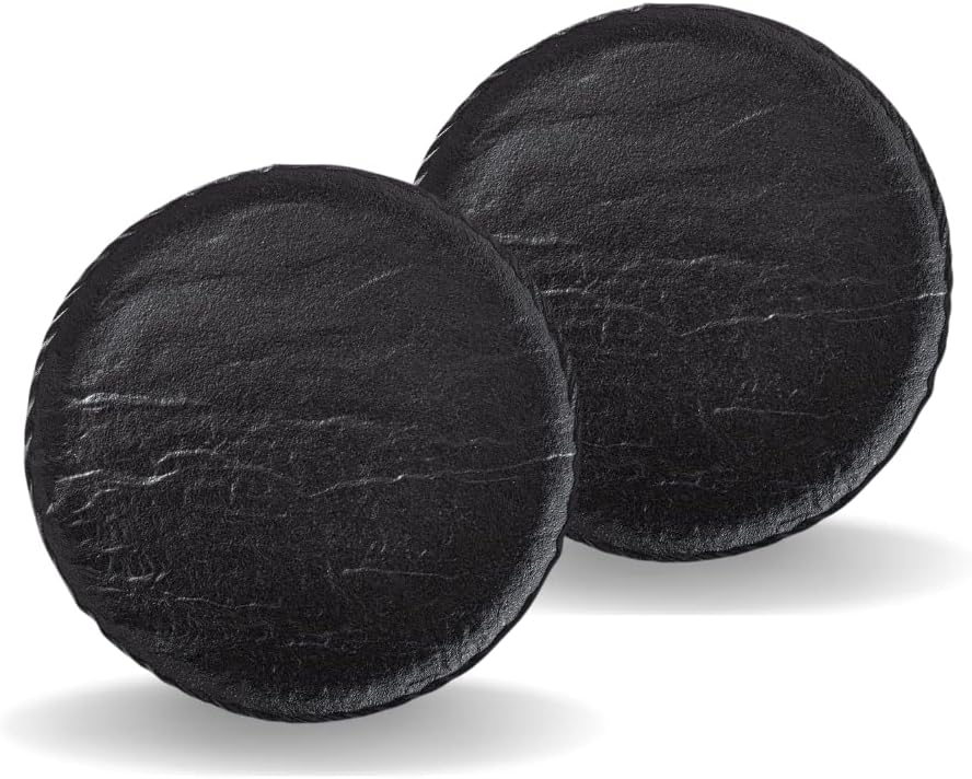 Wilmax Runder Teller 25 cm 2er Set SlateStone Schwarz WL-661126/A2