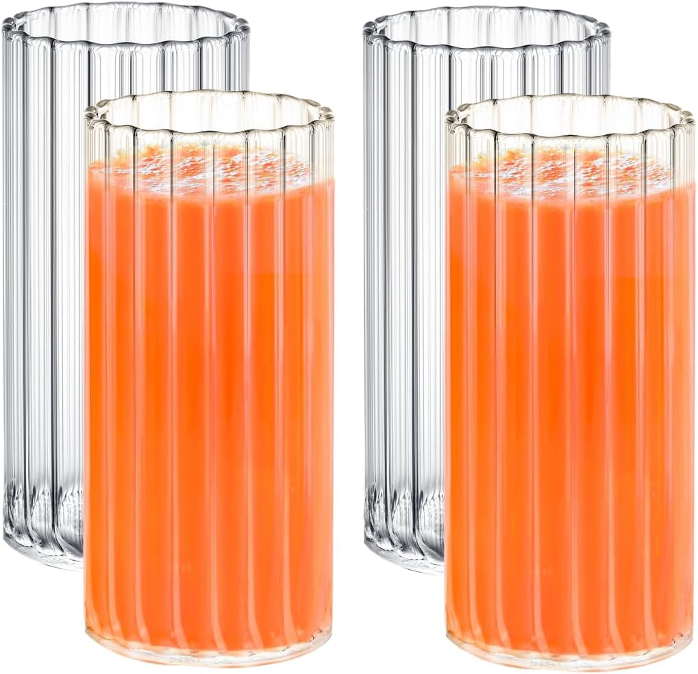Wilmax Geriffeltes Glas 300 ml 6er Set WL-888625/A6
