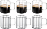 Wilmax Glastasse 200 ml Thermoglas 6er Set WL-888614/A6