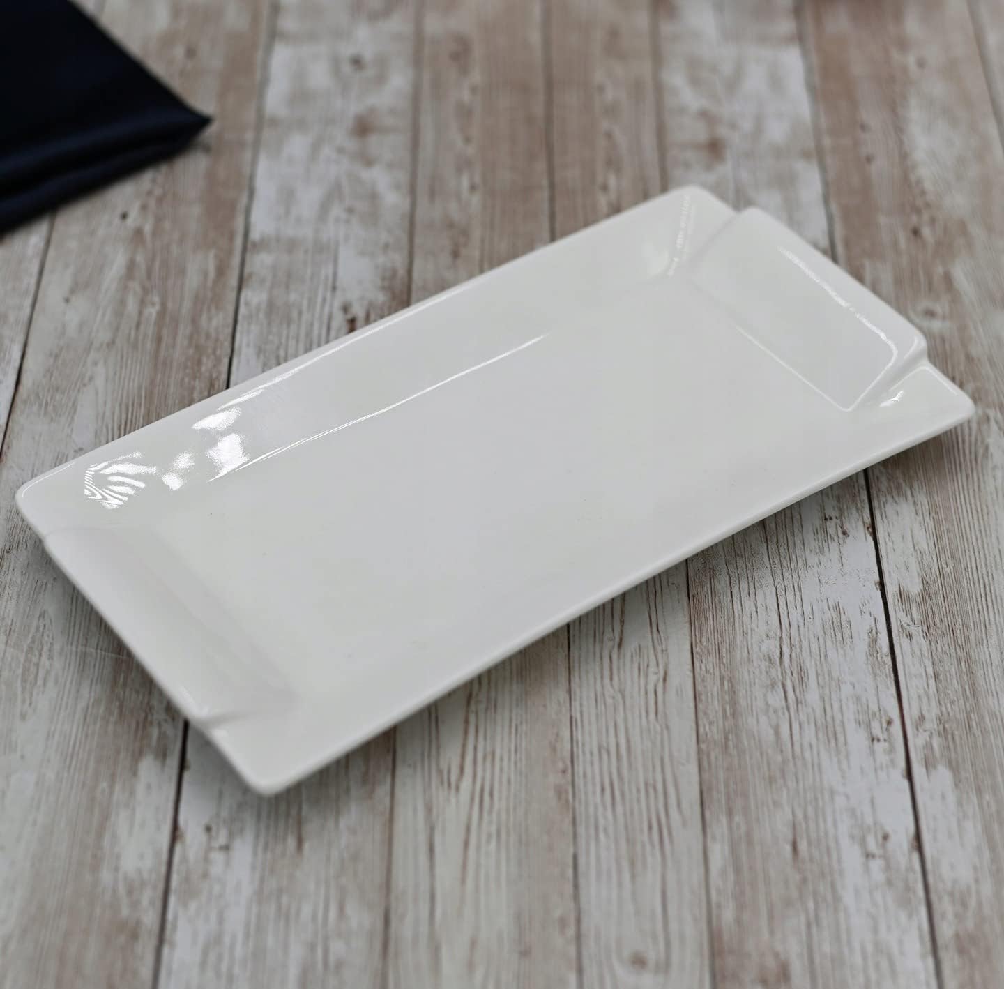 Wilmax Servierplatte 29.5 x 15 cm aus Porzellan, Weiß WL-992646/A