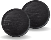 Wilmax Runde Servierplatte 30 cm 2er Set Schwarz WL-661128/A2