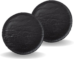 Wilmax Runde Servierplatte 30 cm 2er Set Schwarz WL-661128/A2