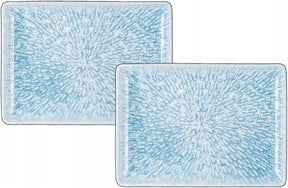 Wilmax Servierplatte 23,5 x 17 cm Mehrfarbig Porzellan 2er Set WL-671651/A2