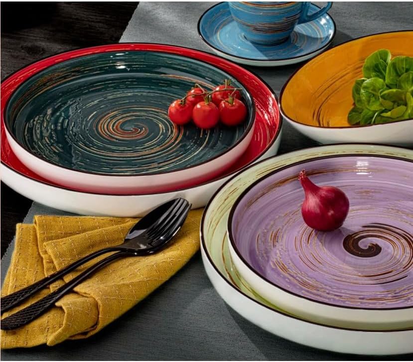 Wilmax Teller 23 cm Rot Porzellan WL-669219/A