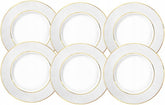 Wilmax Teller 18 cm Weiß Goldrand Porzellan 6er Set WL-880102101/A6