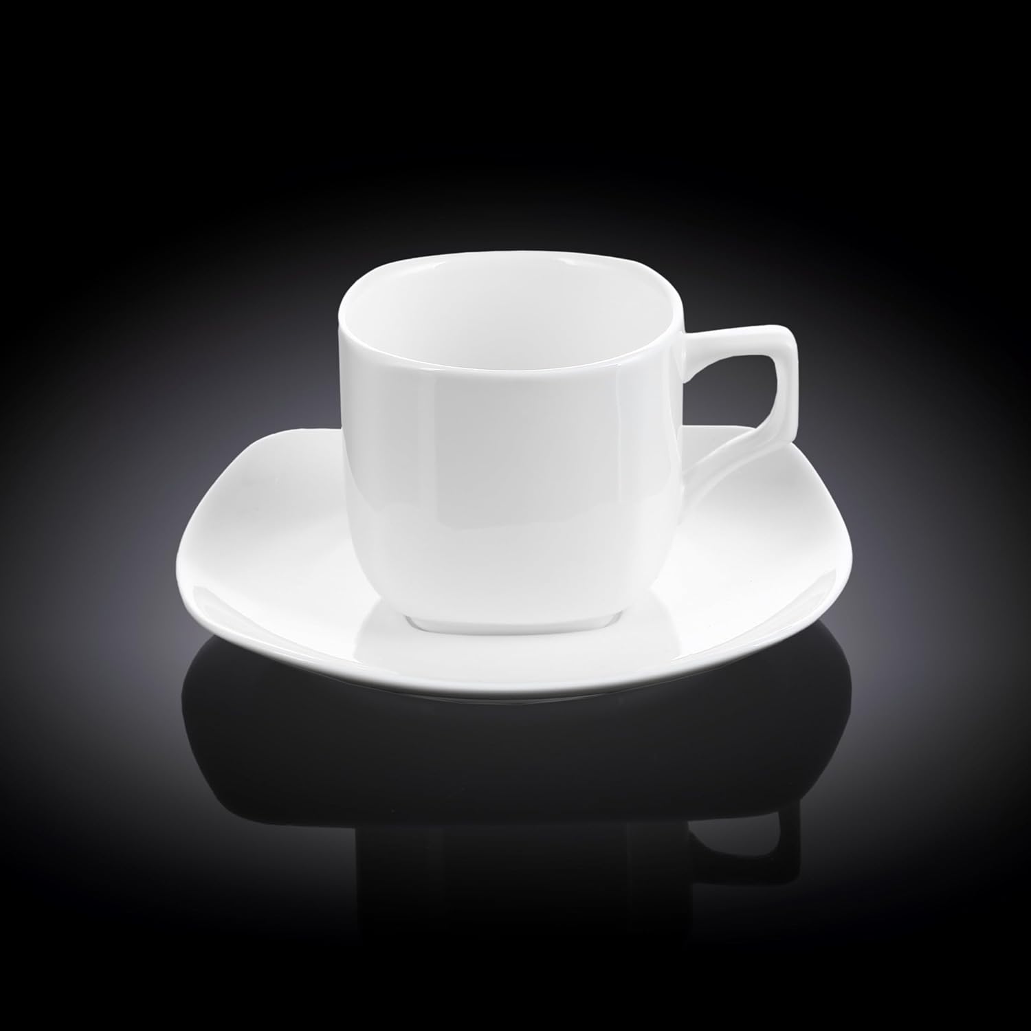 Wilmax Teetasse mit Untertasse 200 ml quadratisch