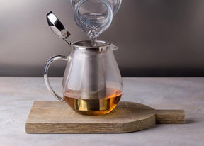 Wilmax Teekanne 600 ml Thermoglas Edelstahlfilter
